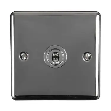 Click Here To Enlarge This Photo Of ENT1SWBN - Eurolite 1 Gang 10Amp 2Way Toggle Switch Black Nickel &lpar;Enhance Range&rpar;