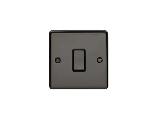 Click Here To Enlarge This Photo Of EN20ASWBNB - Eurolite 1 Gang 20Amp DP Switch Black Nickel with Black Trim &lpar;Enhance Range&rpar;