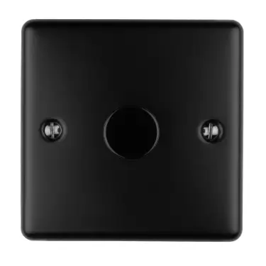 Click Here To Enlarge This Photo Of EN1DLEDMBB - Eurolite 1 Gang 400W&sol;LED 2Way Dimmer Switch Matt Black &lpar;Enhance Range&rpar;