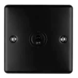 ENT1SWMBB - Eurolite 1 Gang Toggle Switch Matt Black &lpar;Enhance Range&rpar;