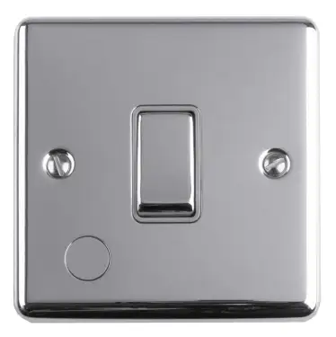Click Here To Enlarge This Photo Of ENUSWFPCG - Eurolite 13Amp Unswitched Fuse Spur Polished Chrome with Grey Trim &lpar;Enhance Range&rpar;