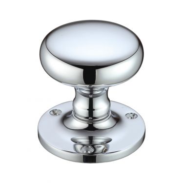 Click Here To Enlarge This Photo Of FB201CP - Zoo Hardware Fulton & Bray Mushroom Mortice Knob Furniture &lpar;Unsprung&rpar; 62&period;5mm Rose dia&period; Polished Chrome
