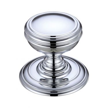 Click Here To Enlarge This Photo Of FB305CP - Zoo Hardware Fulton & Bray Mortice Knob on Round Rose &lpar;Unsprung&rpar; Concealed Fix - Polished Chrome