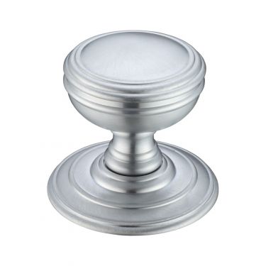 Click Here To Enlarge This Photo Of FB305SC - Zoo Hardware Fulton & Bray Mortice Knob on Round Rose &lpar;Unsprung&rpar; Concealed Fix - Satin Chrome