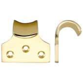FB30PVD - Zoo Hardware Fulton & Bray Sash Lift 51mm x 48mm &lpar;Heavy Duty&rpar; Polished Brass