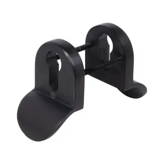 BLU Performance CP76 Euro Profile Cylinder Pull Set Back-to-Back&comma; Up to 50mm Door Thickness&comma; 316 Cast Stainless Steel&comma; Matt Black Lacquer Finish &lpar;CP76-MBL&rpar;