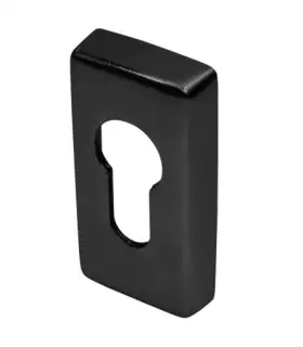 BLU Performance Rectangular Euro Profile Escutcheon&comma; 316 Stainless Steel in a Matt Black Lacquer Finish&period; 32 x 64 x 10&period;8mm &lpar;KM080-MBL&rpar;