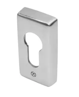 BLU Performance Rectangular Euro Profile Escutcheon&comma; 316 Satin Stainless Steel&period; 32 x 64 x 10&period;8mm &lpar;KM080-SSS&rpar;