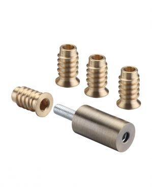 Click Here To Enlarge This Photo Of FB31FBBP - Zoo Hardware Fulton & Bray Roller Sash Stops 29mm &lpar;2 x Stops &plus; 4 x Ferrules&rpar; Florentine Bronze