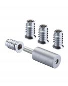 FB31SCBP - Zoo Hardware Fulton & Bray Roller Sash Stops 29mm &lpar;2 x Stops &plus; 4 x Ferrules&rpar; Satin Chrome