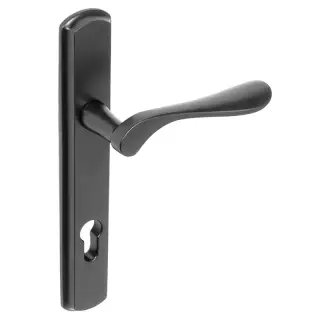 BLU Performance Regent Left Hand Multipoint Door Lock Handle&comma; Dual Sprung&comma; 316 Grade Stainless Steel&comma; Matt Black Lacquer Finish &lpar;REG092-LH-MBL&rpar;