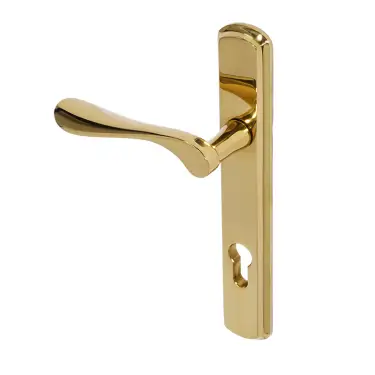 Click Here To Enlarge This Photo Of BLU Performance Regent Right Hand Multipoint Door Lock Handle&comma; Dual Sprung&comma; 316 Grade Stainless Steel&comma; PVD Polished Brass Finish &lpar;REG092-RH-PPB&rpar;