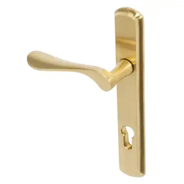 Click Here To Enlarge This Photo Of BLU Performance Regent Right Hand Multipoint Door Lock Handle&comma; Dual Sprung&comma; 316 Grade Stainless Steel&comma; PVD Satin Brass Finish &lpar;REG092-RH-PSB&rpar;