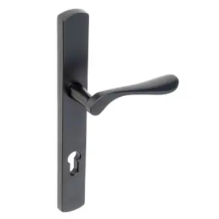 BLU Performance Regent Left Hand Multipoint Door Lock Handle&comma; Dual Sprung&comma; 316 Grade Stainless Steel&comma; Matt Black Lacquer Finish &lpar;REG095-LH-MBL&rpar;