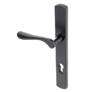 BLU Performance Regent Right Hand Multipoint Door Lock Handle&comma; Dual Sprung&comma; 316 Grade Stainless Steel&comma; Matt Black Lacquer Finish &lpar;REG095-RH-MBL&rpar;