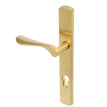 Click Here To Enlarge This Photo Of BLU Performance Regent Right Hand Multipoint Door Lock Handle&comma; Dual Sprung&comma; 316 Grade Stainless Steel&comma; PVD Satin Brass Finish &lpar;REG095-RH-PSB&rpar;