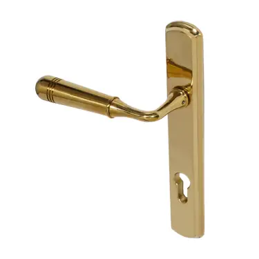 Click Here To Enlarge This Photo Of BLU Performance Opera Multipoint Door Lock Handle&comma; Dual Sprung&comma; 316 Grade Stainless Steel&comma; PVD Polished Brass Finish &lpar;TBH092-PPB&rpar;