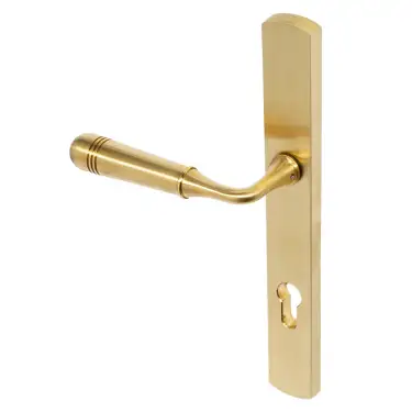 Click Here To Enlarge This Photo Of BLU Performance Opera Multipoint Door Lock Handle&comma; Dual Sprung&comma; 316 Grade Stainless Steel&comma; PVD Satin Brass Finish &lpar;TBH092-PSB&rpar;