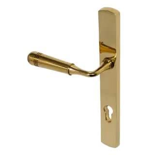 BLU Performance Opera Multipoint Door Lock Handle&comma; Dual Sprung&comma; 316 Grade Stainless Steel&comma; PVD Polished Brass Finish &lpar;TBH095B-PPB&rpar;