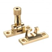 FB32LCK - Zoo Hardware Fulton & Bray Brighton Pattern Sash Fastener &lpar;Locking&rpar; Polished Brass