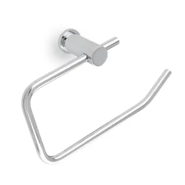 Click Here To Enlarge This Photo Of AW454PC - Alexander & Wilks Brunel Plain Toilet Roll Holder - Polished Chrome