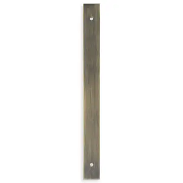 Click Here To Enlarge This Photo Of AWBP192AB - Alexander & Wilks Rectangular Cabinet Pull Backplate 232mm x 22mm &lpar;192mm c&sol;c&rpar; - Antique Brass