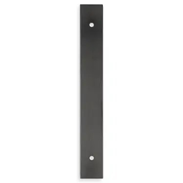 Click Here To Enlarge This Photo Of AWBP128DBZPVD - Alexander & Wilks Rectangular Cabinet Pull Backplate 168mm x 22mm &lpar;128mm c&sol;c&rpar; - Dark Bronze PVD