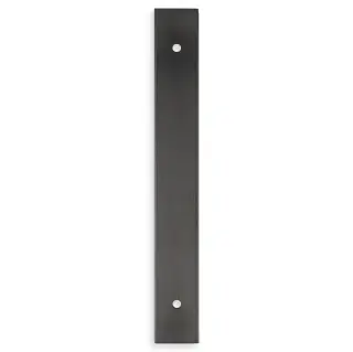AWBP128DBZPVD - Alexander & Wilks Rectangular Cabinet Pull Backplate 168mm x 22mm &lpar;128mm c&sol;c&rpar; - Dark Bronze PVD