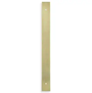AWBP192SBPVD - Alexander & Wilks Rectangular Cabinet Pull Backplate 232mm x 22mm &lpar;192mm c&sol;c&rpar; - Satin Brass PVD