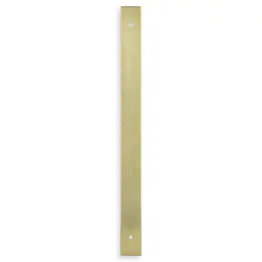 Click Here To Enlarge This Photo Of AWBP224SBPVD - Alexander & Wilks Rectangular Cabinet Pull Backplate 264mm x 22mm &lpar;224mm c&sol;c&rpar; - Satin Brass PVD