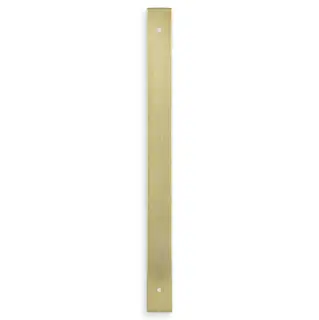 AWBP224SBPVD - Alexander & Wilks Rectangular Cabinet Pull Backplate 264mm x 22mm &lpar;224mm c&sol;c&rpar; - Satin Brass PVD