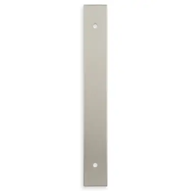 Click Here To Enlarge This Photo Of AWBP128SN - Alexander & Wilks Rectangular Cabinet Pull Backplate 168mm x 22mm &lpar;128mm c&sol;c&rpar; - Satin Nickel