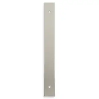 AWBP160SN - Alexander & Wilks Rectangular Cabinet Pull Backplate 200mm x 22mm &lpar;160mm c&sol;c&rpar; - Satin Nickel
