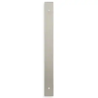 AWBP192SN - Alexander & Wilks Rectangular Cabinet Pull Backplate 232mm x 22mm &lpar;192mm c&sol;c&rpar; - Satin Nickel