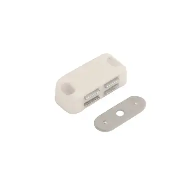 Click Here To Enlarge This Photo Of 8261 - Chase Hardware White Single Magnetic Catch &lpar;4kg&rpar;