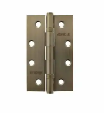 Click Here To Enlarge This Photo Of Atlantic - AH42525AB Slim Knuckle Ball Bearing Hinges 4&Prime; x 2&period;5&Prime; x 2&period;5mm &ndash; Antique Brass
