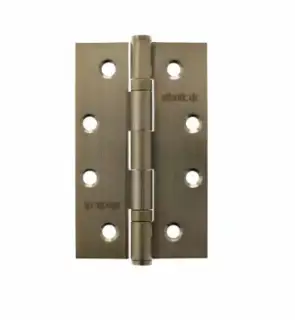 Atlantic - AH42525AB Slim Knuckle Ball Bearing Hinges 4&Prime; x 2&period;5&Prime; x 2&period;5mm &ndash; Antique Brass