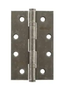 Atlantic - AH42525DS Slim Knuckle Ball Bearing Hinges 4&Prime; x 2&period;5&Prime; x 2&period;5mm &ndash; Distressed Silver