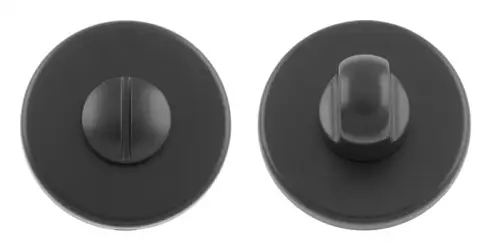 Click Here To Enlarge This Photo Of RE004BLK - Carlisle Brass Manital Turn and Release on Concealed Fix Round Rose - Matt Black