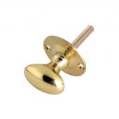 FB40 - Zoo Hardware Fulton & Bray Oval Thumb Turn to suit Rack Bolt &lpar;for use with ZRB02&rpar; Polished Brass