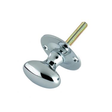 Click Here To Enlarge This Photo Of FB40CP - Zoo Hardware Fulton & Bray Oval Thumb Turn to suit Rack Bolt &lpar;for use with ZRB02&rpar; Polished Chrome
