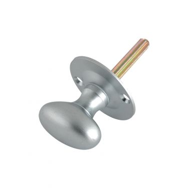 Click Here To Enlarge This Photo Of FB40SC - Zoo Hardware Fulton & Bray Oval Thumb Turn to suit Rack Bolt &lpar;for use with ZRB02&rpar; Satin Chrome