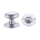 FB41SC - Zoo Hardware Fulton & Bray Oval Thumb Turn with Coin Release &lpar;5mm spindle&rpar; Satin Chrome