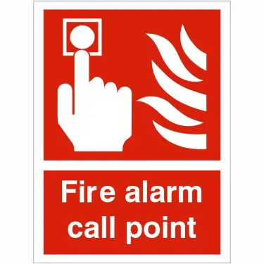 Click Here To Enlarge This Photo Of Rigid Plastic &lpar;1mm&rpar; Fire Alarm Call Point Sign