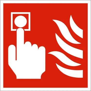Click Here To Enlarge This Photo Of Rigid Plastic &lpar;1mm&rpar; Fire Alarm Sign