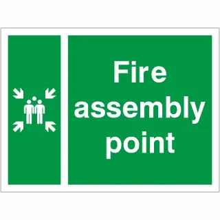 Rigid Plastic &lpar;1mm&rpar; Fire Assembly Muster Point Sign
