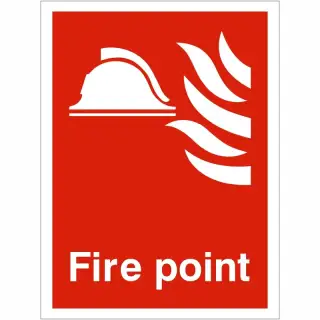 Rigid Plastic &lpar;1mm&rpar; Fire Point Sign