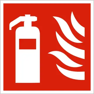 Rigid Plastic &lpar;1mm&rpar; Fire Extinguisher Symbol Sign
