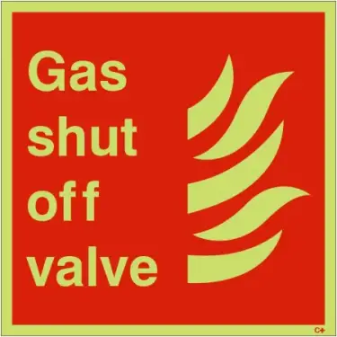 Click Here To Enlarge This Photo Of Photoluminescent &lpar;Glow in the Dark&rpar; Self Adhesive &lpar;Class C&rpar; In The Event Of Fire Lift Cover And Activate The Alarm Sign - 100mm x 100mm