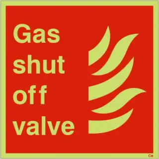 Photoluminescent &lpar;Glow in the Dark&rpar; Self Adhesive &lpar;Class C&rpar; In The Event Of Fire Lift Cover And Activate The Alarm Sign - 100mm x 100mm